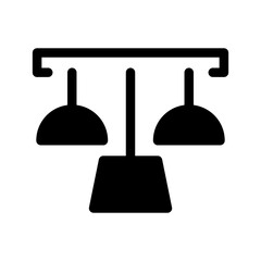 Ceiling Lamp Icon Vector Symbol Design Illustration