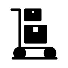 Trolley Icon Vector Symbol Design Illustration