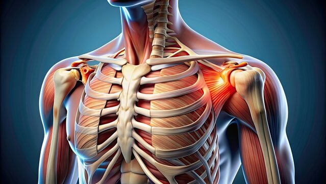 Medical of subacromial bursitis of the shoulder with labels, subacromial bursitis, shoulder, inflammation, pain, medical