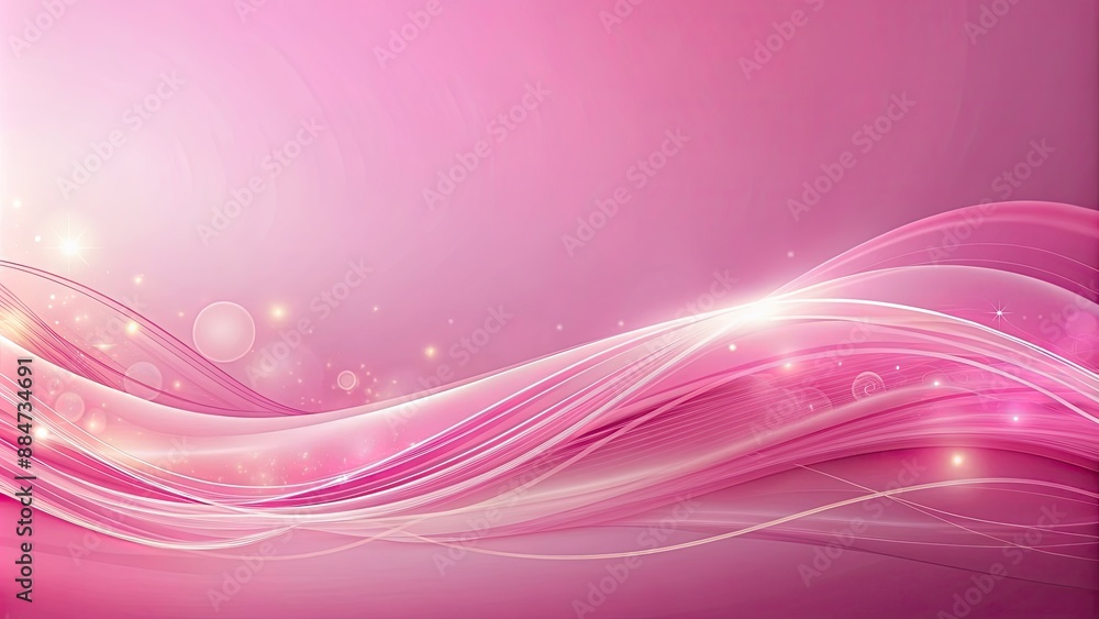 Wall mural abstract pink background with soft waves , pink, abstract, background, texture, design, waves, soft,