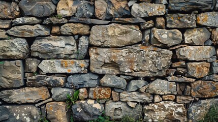 Obraz premium Old stone wall in the background
