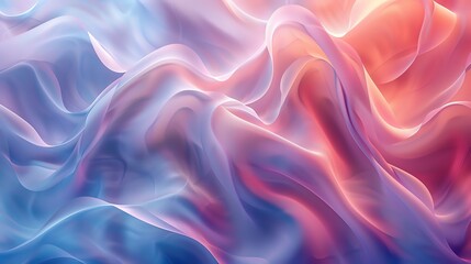 Obraz premium Abstract pattern with soft gradients and flowing shapes, creating a sense of movement and fluidity
