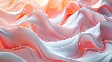 Obraz premium Abstract pattern with soft gradients and flowing shapes, creating a sense of movement and fluidity