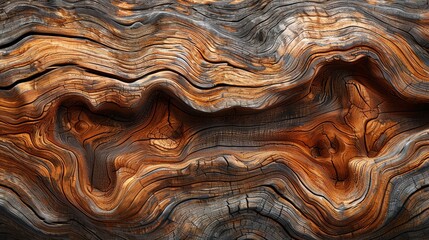 Detailed wood grain texture with natural knots and rich, warm tones, showcasing the beauty of timber