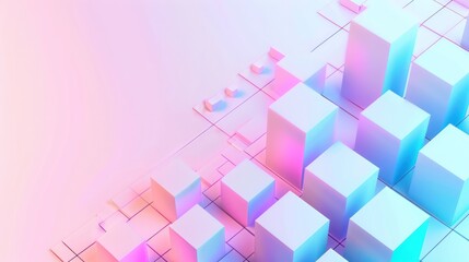 Abstract Neon Geometric Pattern