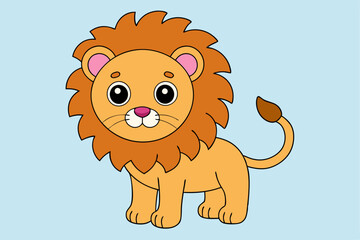 Printable Cute Lion Vector Illustrations Cartoon, Clipart andLine Art Designs. Printable cute lion vector illustrations in cartoon, clipart, and line art styles.