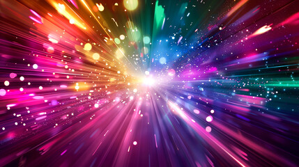 Fototapeta premium background digital of ligh speed shape of curve and spark