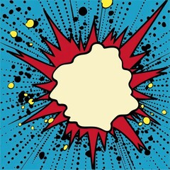 Obraz premium comic book style background template