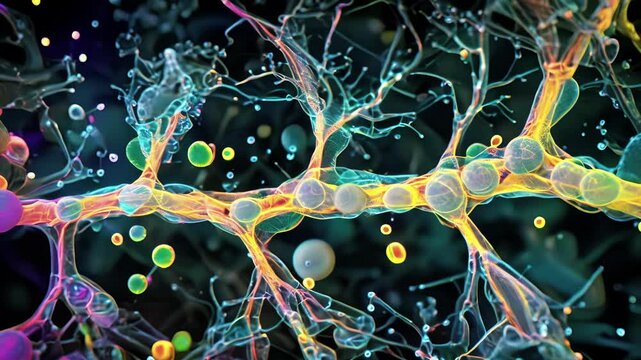 A striking view of apical meristem cells in a root tip actively generating new roots and absorbing nutrients.