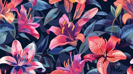 Vibrant Floral Pattern