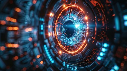 Obraz premium AI-Powered Cybersecurity Frontier: Innovating Threat Detection for Enhanced Protection