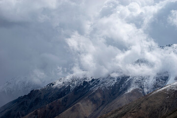 Beautiful Fresh Snow coved Mountain