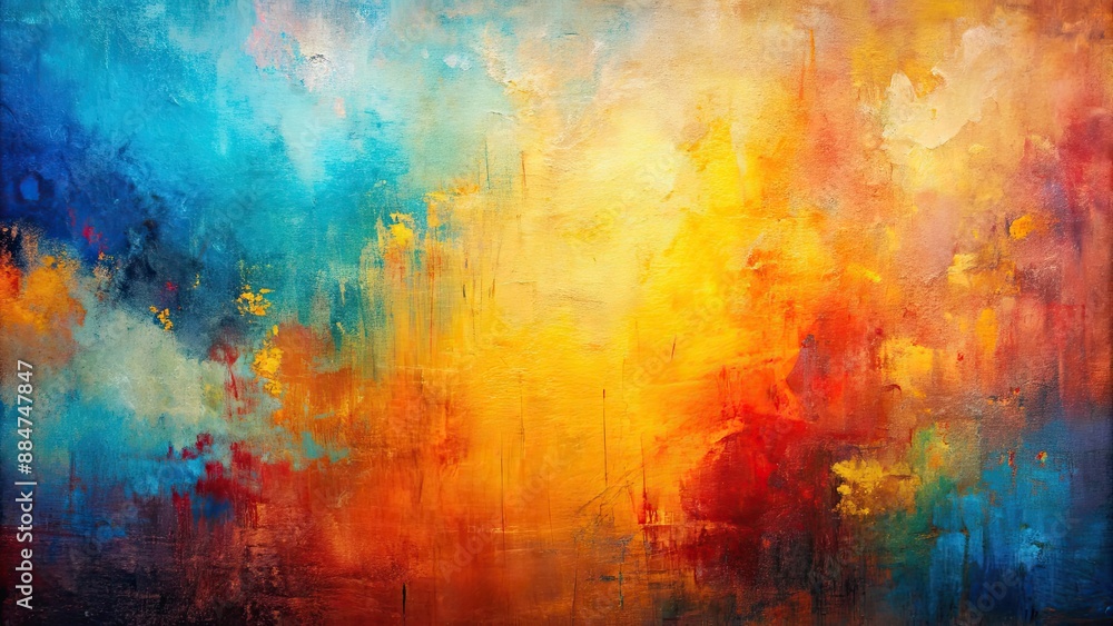 Canvas Prints Abstract oil painting background on canvas with colorful texture, abstract, oil painting, background, canvas, color