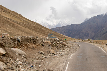 Beautiful Fresh Snow coved Mountain