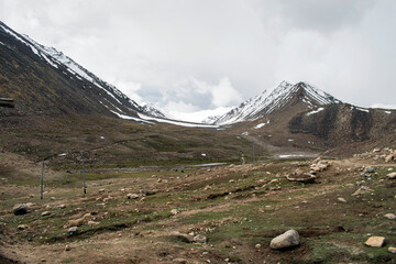 Beautiful Fresh Snow coved Mountain