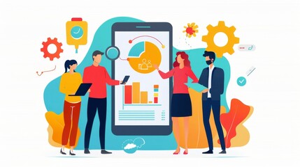 Empowered Business Team Leveraging AI for Strategic Planning and Competitive Edge