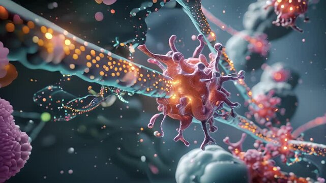 Detailed illustration of the chemical process involved in neurotransmitter reuptake utilizing enzymes and transporters.