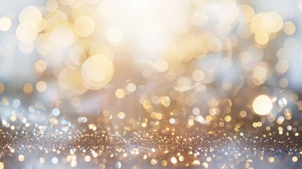 Fototapeta premium Abstract Background with Golden and Silver Glitter