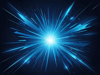 abstract glowing Colorful blue burst background illustration