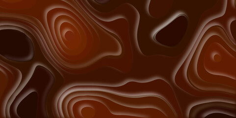 Luxury paper cut with 3D abstract banner background and waves layers topographic canyon map light relief texture background, look like colorful liquify fluid vector seamless pattern with texture.