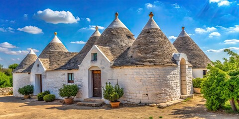 Typical Apulian farmhouse with a trullo in Puglia, Italy, farmhouse, trullo, traditional, architecture, Apulia, rural