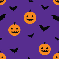 halloween background with pumpkins