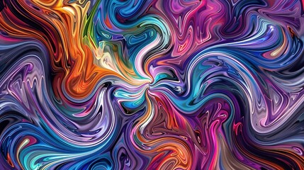 Abstract Tapestry of Color and Form