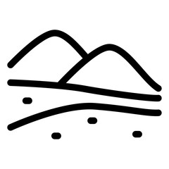 Naklejka premium desert icon 