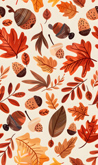 Obraz premium cartoon 2d illustrator doodle pattern, cute pattern in graphic seamless pattern