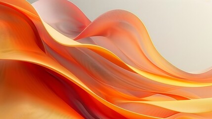 Obraz premium Abstract Orange and Yellow Waves
