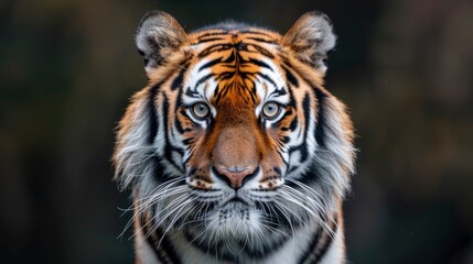 Fototapeta premium Bold tiger stripes, exuding power and wild elegance