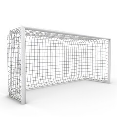 Soccer Goal Isolated on White Background