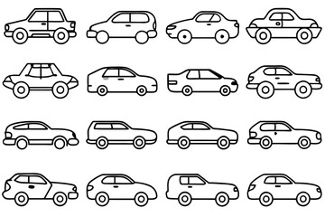 Car Line Art Design Illustration Motorcar Hand Drawing