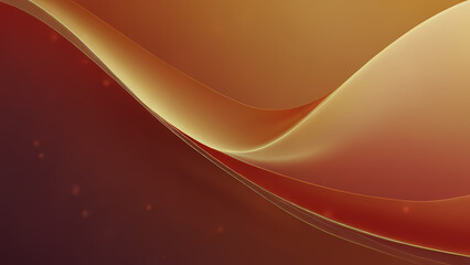 Fototapeta premium Abstract light background with soft, flowing waves of Red and Orange light