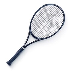 Black Tennis Racquet