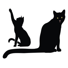 Hand drawing Cat illustration Design