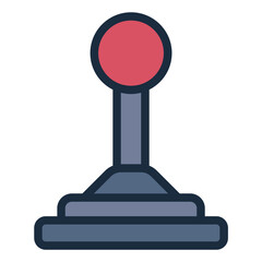 Joystick icon representing retro vintage gaming control.