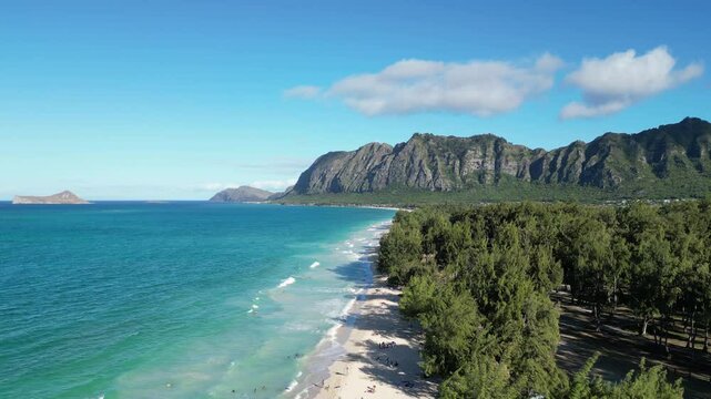 view from the beach
