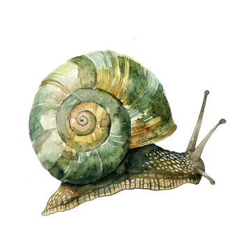 recommend clip art: Snail watercolor  illustration isolated on transparent. png file for art work, posters, posters, cards, holiday decor.
                    