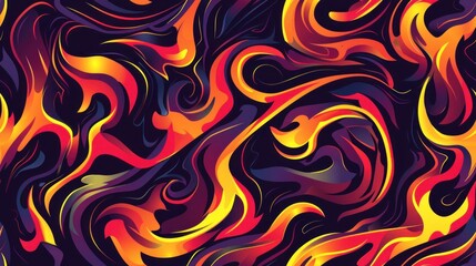 Abstract Flames Illustration