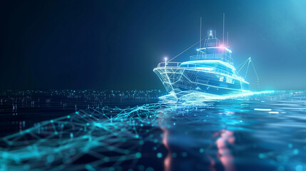 smart digital boat, artificial intelligence in maritime navigation, technology in marine transportation, exploration, and environmental monitoring