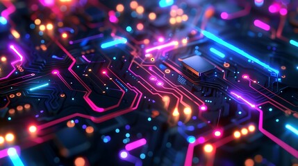 circuit board with glow light