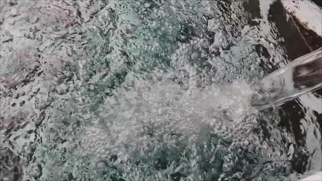 swimming pool water circulation and foaming