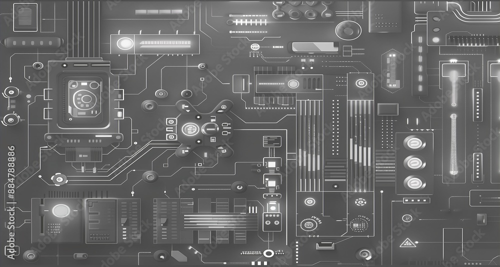 Poster circuit board with glow light