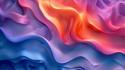 Fototapeta premium Abstract Gradient Waves