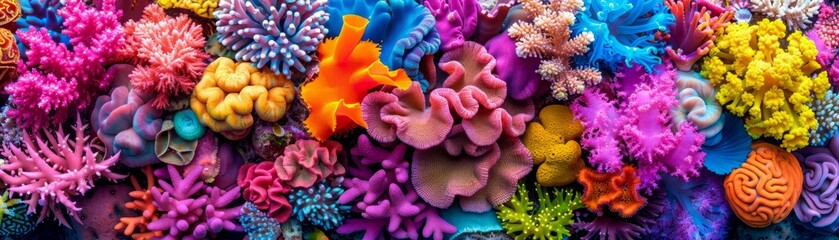 Obraz premium Abstract colorful floral background, vibrant and bold.