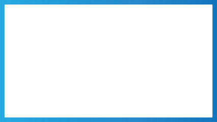 Obraz premium Sky Blue colors Frame 16:9 Ratio Size Transparent Rectangle Frame