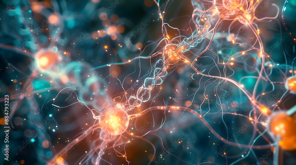 Poster neural network transfer function, showing a direct brain-computer