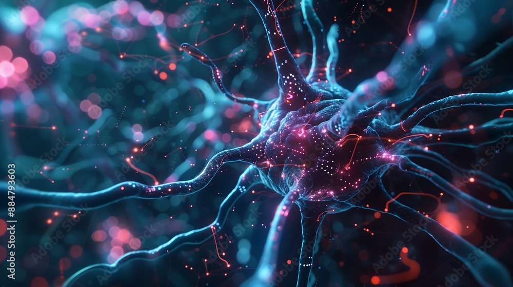 Poster neural network transfer function, showing a direct brain-computer