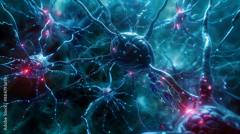 Poster neural network transfer function, showing a direct brain-computer